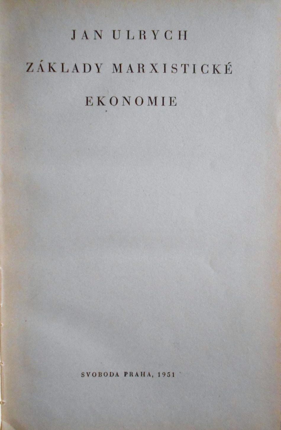 Základy marxistické ekonomie